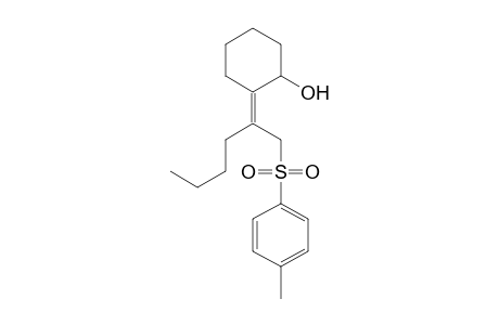 Cyclohexanol, 2-[1-[[(4-methylphenyl)sulfonyl]methyl]pentylidene]-, (Z)-(.+-.)-