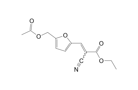 alpha-cyano-5-(hydroxymethyl)-2-furanacrylic acid, ethyl ester, acetate (ester)