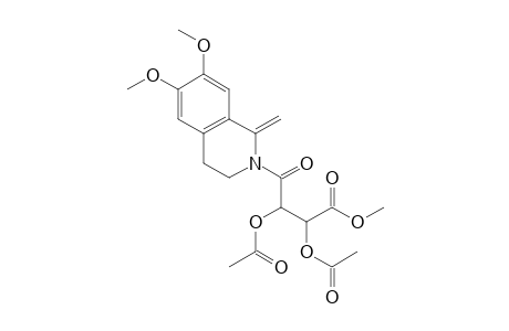Methyl 4-[1,2,3,4-tetrahydro-6,7-dimethoxy-1-methylideneisoquinoline-2-yl]-4-oxo-2,3-diacetoxybutanoate