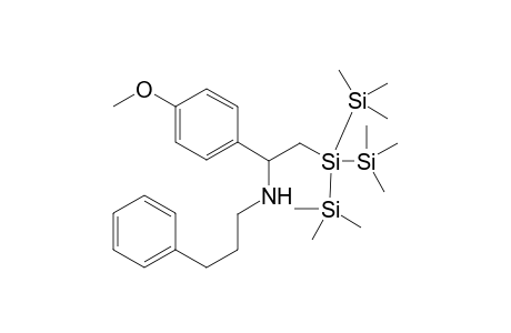 N-(2-(1,1,1,3,3,3-hexamethyl-2-(trimethylsilyl)trisilan-2-yl)-1-(4-methoxyphenyl)ethyl)-3-phenylpropan-1-amine