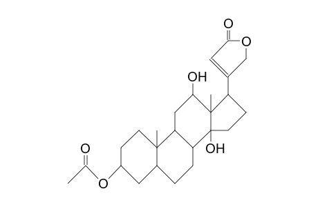 17b-(2,5-Dihydro-5-oxo-3-furyl)-5b,14b-androstane-3b,12a,14b-triol 3-acetate