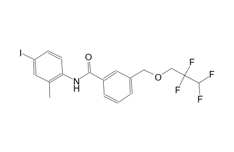 N-(4-iodo-2-methylphenyl)-3-[(2,2,3,3-tetrafluoropropoxy)methyl]benzamide