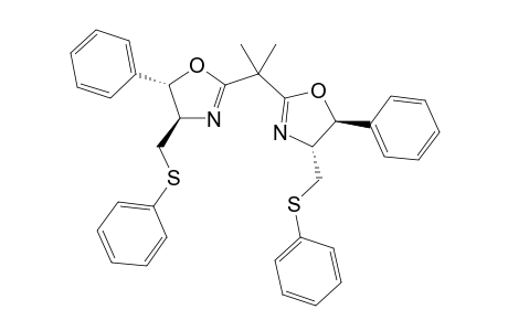 (4R,5S)-2-[1-methyl-1-[(4R,5S)-5-phenyl-4-(phenylsulfanylmethyl)-4,5-dihydrooxazol-2-yl]ethyl]-5-phenyl-4-(phenylsulfanylmethyl)-4,5-dihydrooxazole