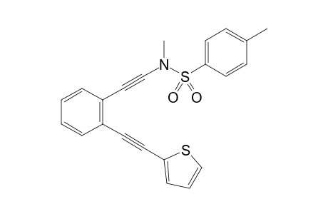 N,4-dimethyl-N-((2-(thiophen-2-ylethynyl)phenyl)ethynyl)benzenesulfonamide