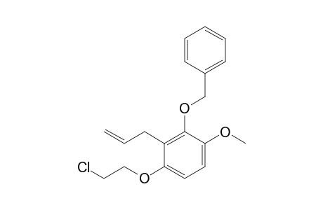 1-(2-Chloroethoxy)-4-methoxy-3-phenylmethoxy-2-prop-2-enylbenzene