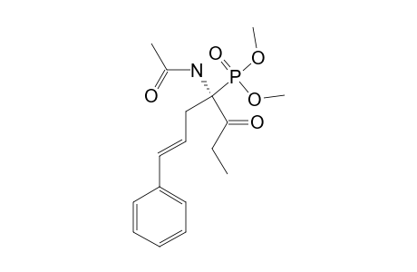 DIMETHYL-[1-(N-ACETYLAMINO)-2-OXO-1-[(E)-3-PHENYL-2-PROPENYL]-BUTYL]-PHOSPHONATE