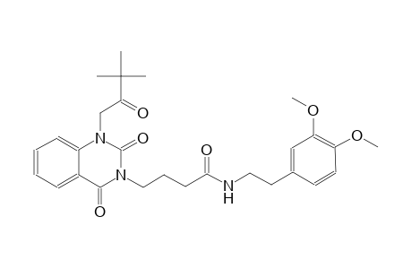 N-[2-(3,4-dimethoxyphenyl)ethyl]-4-(1-(3,3-dimethyl-2-oxobutyl)-2,4-dioxo-1,4-dihydro-3(2H)-quinazolinyl)butanamide