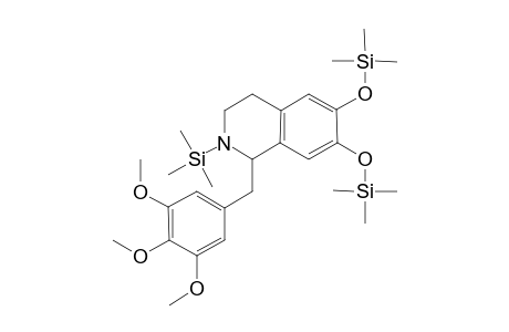 N,O1,O2-Tris(trimethylsilyl)derivative of l-1-(3,4,5-trimethoxy-benzyl)-6,7-dihyroxy-1,2,3,4-tetrahydro-isoquinoline