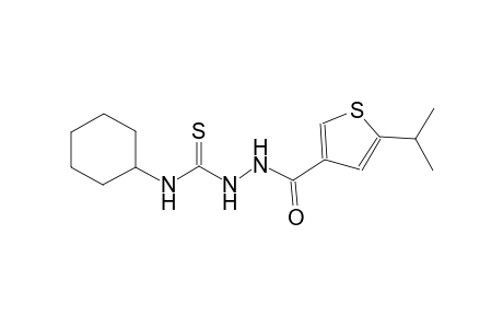 N-cyclohexyl-2-[(5-isopropyl-3-thienyl)carbonyl]hydrazinecarbothioamide