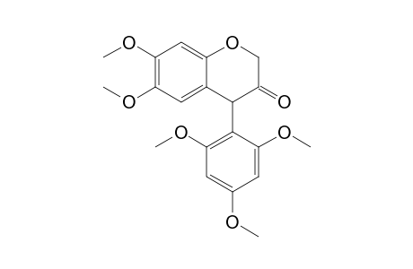 6,7-Dimethoxy-4-(2,4,6-trimethoxyphenyl)-2H-1-benzopyran-3(4H)-one