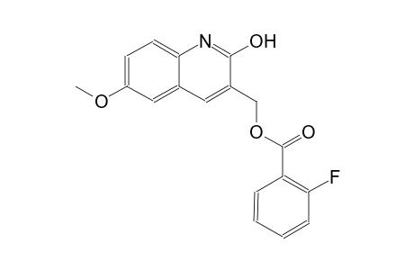 (2-hydroxy-6-methoxy-3-quinolinyl)methyl 2-fluorobenzoate