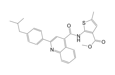 methyl 2-({[2-(4-isobutylphenyl)-4-quinolinyl]carbonyl}amino)-5-methyl-3-thiophenecarboxylate