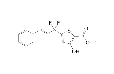 5-Methoxycarbonyl-4-hydroxy-2-(1,1-difluoro-3-phenylprop-2-enyl)thiophene