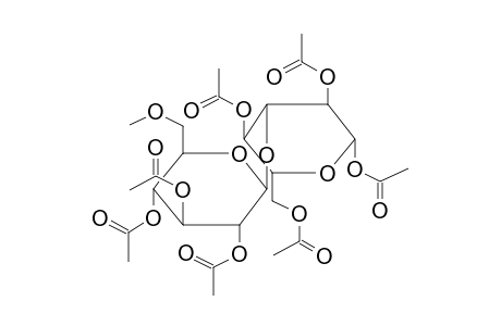 1,2,4,6-TETRA-O-ACETYL-3-O-(2,3,4-TRI-O-ACETYL-6-O-METHYL-BETA-D-GLUCOPYRANOSYL)-BETA-D-GLUCOPYRANOSE (BETA-LAMINARIBIOSE HEPTAACETATE)