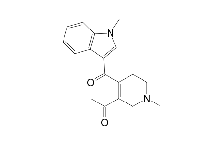 Ethanone, 1-[1,4,5,6-tetrahydro-1-methyl-4-[(1-methyl-1H-indol-3-yl)carbonyl]-3 -pyridinyl]-
