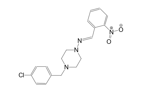1-piperazinamine, 4-[(4-chlorophenyl)methyl]-N-[(E)-(2-nitrophenyl)methylidene]-