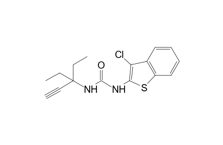 1-(3-chlorobenzo[b]thien-2-yl)-3-(1,1-diethyl-2-propynyl)urea