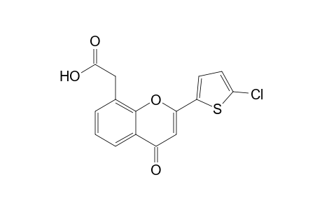 2-(5'-Chloro-2'-thienyl)benzopyran-4-one-8-acetic acid
