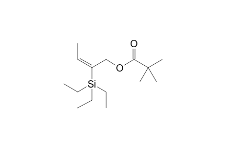 (E)-2-Triethylsilyl-2-buten-1-yl 2,2-dimethylpropionate