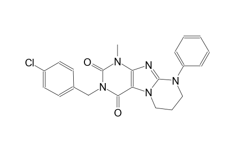 3-(4-chlorobenzyl)-1-methyl-9-phenyl-6,7,8,9-tetrahydropyrimido[2,1-f]purine-2,4(1H,3H)-dione