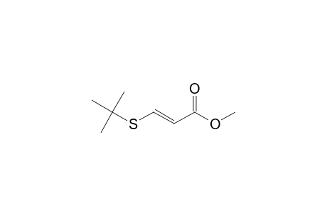 2-Propenoic acid, 3-[(1,1-dimethylethyl)thio]-, methyl ester