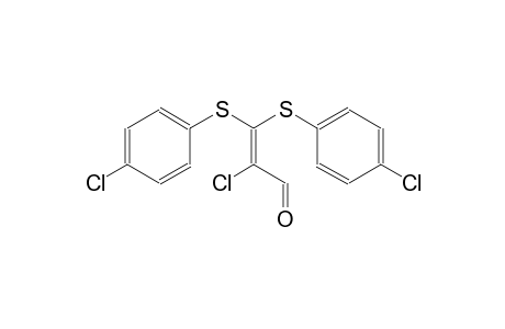 2-chloro-3,3-bis[(4-chlorophenyl)sulfanyl]acrylaldehyde