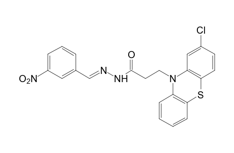 2-chloro-10-phenothiazinepropionic acid, (m-nitrobenzylidene)hydrazide