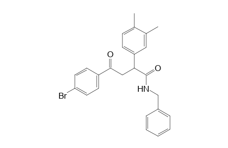 3-(4-Bromobenzoyl)-2-(3,4-dimethylphenyl)-N-benzylpropionamide