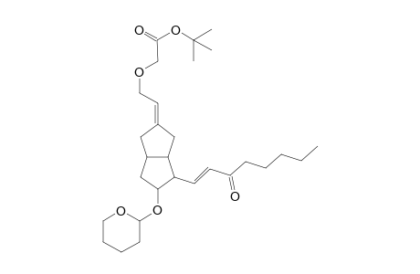 {2-[Hexahydro-5'-[(tetrahydro-2(1H)-pyran-2"-yl)oxy]-4'-(3"-oxo-1"-octenyl)-2(1H)-pentalenylidene}ethoxy-1,1-dimethylethyl acetate