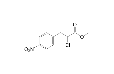 alpha-chloro-p-nitrohydrocinnamic acid, methyl ester