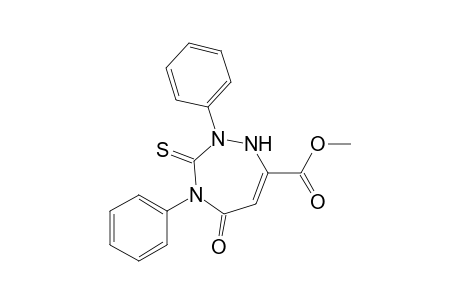 2,4-Diphenyl-5-oxo-3-thioxo-2,3,4,5-tetrahydro-1H-1,2,4-triazepine-7-carboxylic acid methyl ester