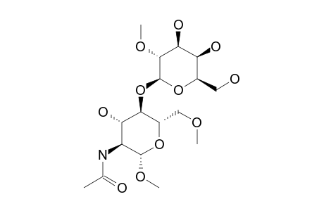 METHYL-2-ACETAMIDO-2-DEOXY-6-O-METHYL-4-O-(2-O-METHYL-BETA-D-GALACTOPYRANOSYL)-BETA-D-GLUCOPYRANOSIDE
