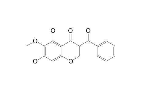 (-)-5,7-DIHYDROXY-6-METHOXY-3-(9-HYDROXY-PHENYLMETHYL)-CHROMAN-4-ONE