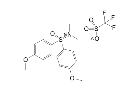 (Dimethyl-lamda4-azaneylidene)bis(4-methoxyphenyl)-lamda6-sulfanone trifluoromethanesulfonate
