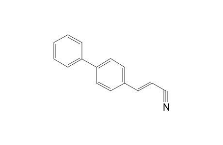 (E)-3-(4-phenylphenyl)-2-propenenitrile
