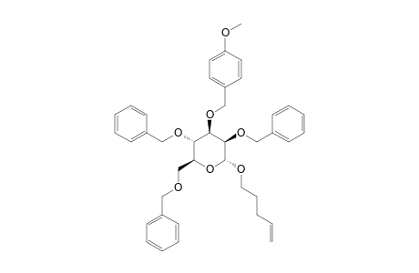 4-PENTENYL-2,4,6-TRI-O-BENZYL-3-O-PARA-METHOXYBENZYL-ALPHA-D-MANNOPYRANOSIDE