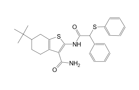 6-tert-butyl-2-{[phenyl(phenylsulfanyl)acetyl]amino}-4,5,6,7-tetrahydro-1-benzothiophene-3-carboxamide
