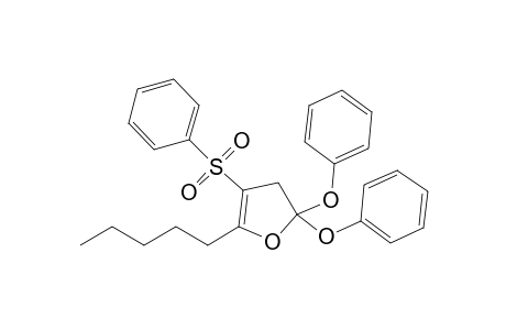2,2-Diphenoxy-5-n-pentyl 4-(phenylsulfonyl)-2,3-dihydrofuran