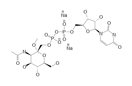 DISODIUM-URIDINE-5'-(3-ACETAMIDO-3-DEOXY-2-O-METHYL-ALPHA-D-MANNOHEPT-2-ULOPYRANOS-1-YL-DIPHOSPATE)