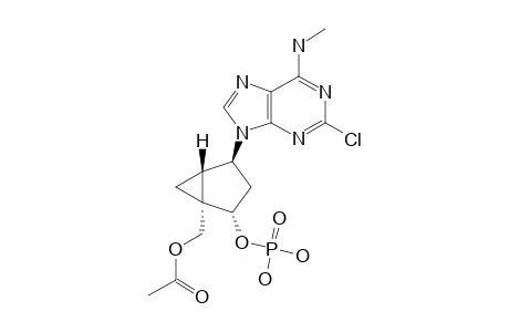 (1R,2S,4S,5S)-ACETIC-ACID-4-(2-CHLORO-6-METHYLAMINO-PURIN-9-YL)-2-PHOSPHONOOXY-BICYCLO-[3.1.0]-HEX-1-YL-METHYLESTER