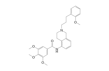 N-{2-[3-(o-methoxyphenyl)propyl]-1,2,3,4-tetrahydro-5-isoquinolyl}-3,4,5-trimethoxybenzamide