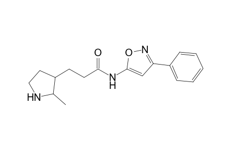 2-Methyl-N-(3'-phenyl-5'-isoxazolyl)-3-pyrrolidinepropanamide