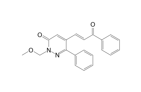 5-(3-Oxo-3-phenylpropenyl)-2-methoxymethyl-6-phenyl-3-pyridazinone