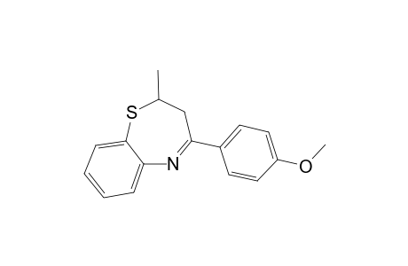 1,5-Benzothiazepine, 2,3-dihydro-4-(4-methoxyphenyl)-2-methyl-