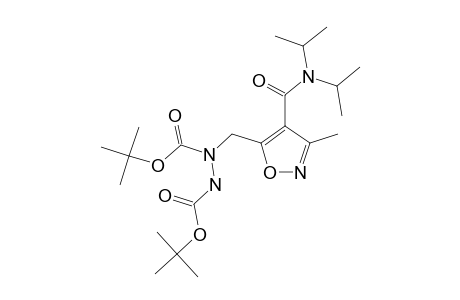 N-(tert-butoxycarbonylamino)-N-[[4-(diisopropylcarbamoyl)-3-methyl-isoxazol-5-yl]methyl]carbamic acid tert-butyl ester