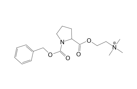 2-[({1-[(benzyloxy)carbonyl]-2-pyrrolidinyl}carbonyl)oxy]-N,N,n-trimethylethanaminium