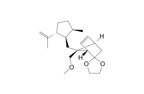 (1'S,4'R,7'R,1''R,2''R,5''R)-7'-(methoxymethyl)-7'-[[5''-methyl-2''-(1'''-methylethenyl)cyclopentyl]methyl]bicyclo[2.2.1]hept-5'-ene-2'-spiro-2-[1,3]dioxolane