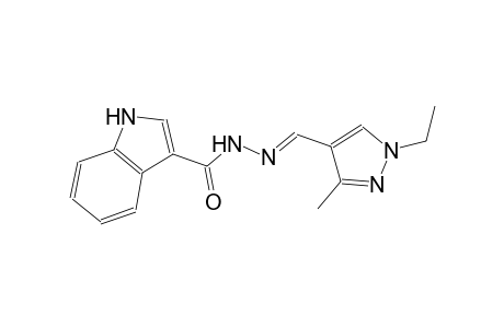 N'-[(E)-(1-ethyl-3-methyl-1H-pyrazol-4-yl)methylidene]-1H-indole-3-carbohydrazide