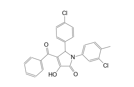 4-benzoyl-1-(3-chloro-4-methylphenyl)-5-(4-chlorophenyl)-3-hydroxy-1,5-dihydro-2H-pyrrol-2-one