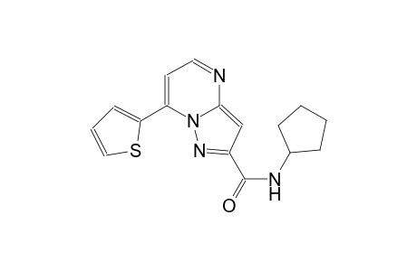 N-cyclopentyl-7-(2-thienyl)pyrazolo[1,5-a]pyrimidine-2-carboxamide